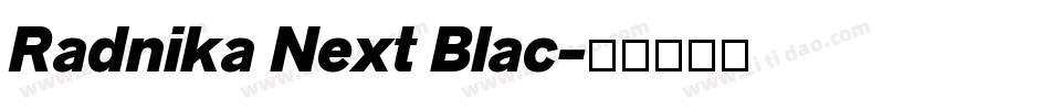 Radnika Next Blac字体转换